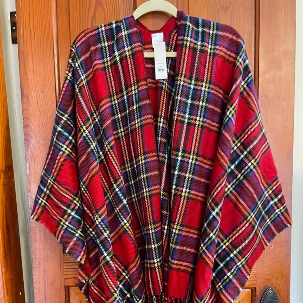 Red Plaid Shawl